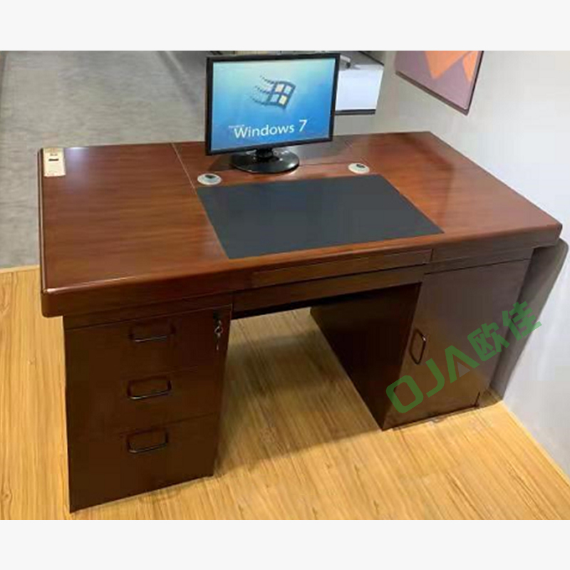 東原/木制臺(tái)、桌類/型號(hào)LC-0014B/辦公桌職員桌 雙抽鍵盤/規(guī)格1400*700*760mm/胡桃色/產(chǎn)地廣東/每張價(jià)格