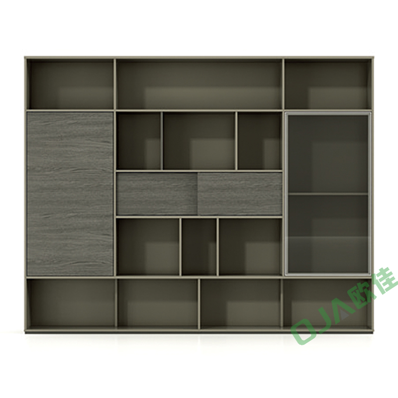 東原/木質(zhì)柜類/JV-B03DR/書柜 資料柜 文件柜/2400*400*1900mm/北美橡+卡其灰/產(chǎn)地廣東/每組價(jià)格