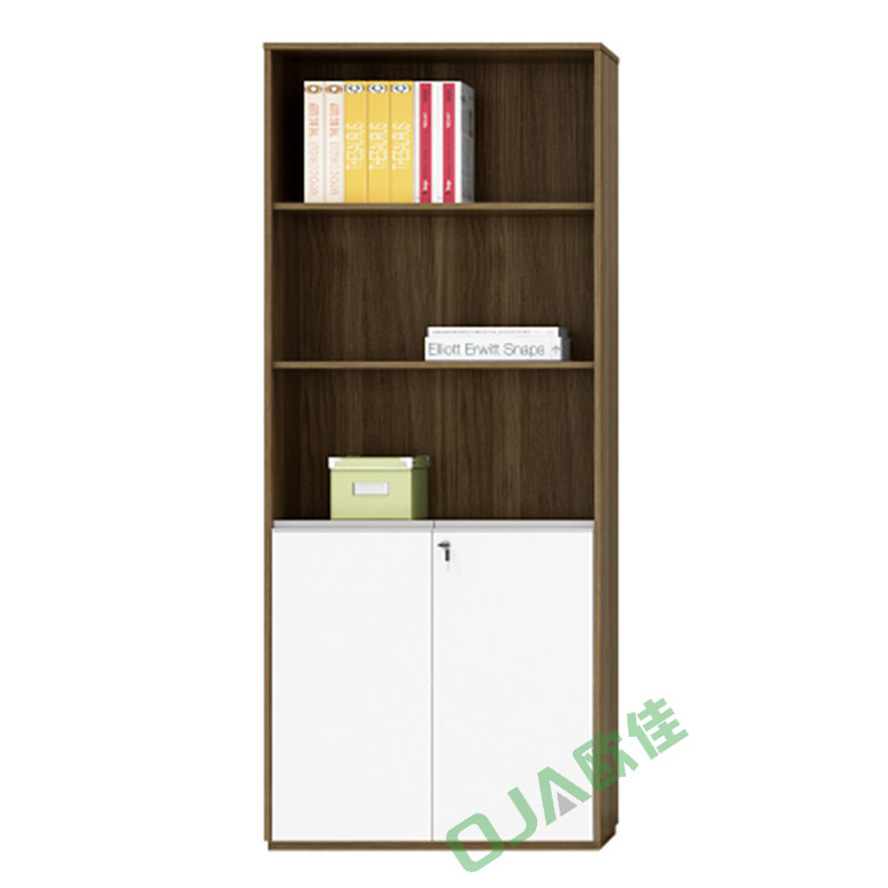 東原/木質(zhì)柜類/JN-B23/書柜文件柜資料柜/800*400*1900mm/胡桃木+白啞光/產(chǎn)地廣東/每組價格