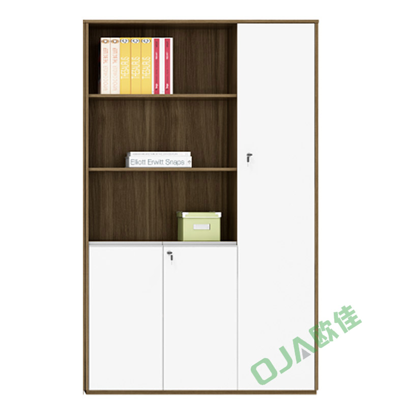 東原/木質柜類/JN-B33R/書柜文件柜資料柜/1200*400*1900mm/胡桃木+白啞光/產(chǎn)地廣東/每組價格